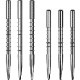 MISSION DARTS(�ߥå���������) [����] Probe V1 Dart Points (�ץ����� V1 ������ ���ƥ�����ݥ����) ����С�/�֥�å�