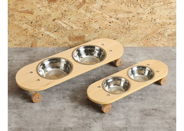 【ペット用ご飯入れ】SK8 PLATE -スケートプレート-〈関家具〉