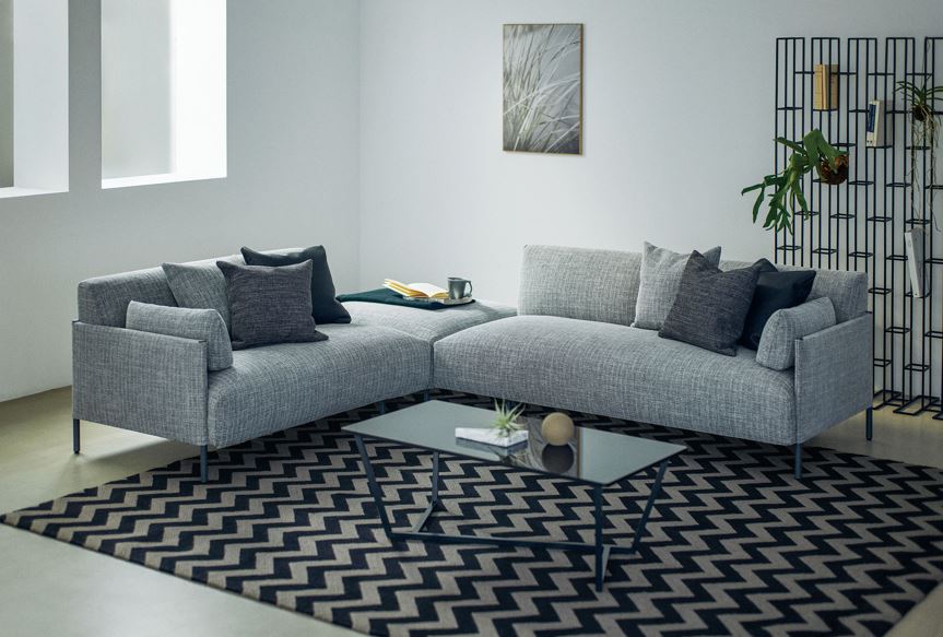 【ソファ】TAS  2P片肘ソファ〈日本フクラ〉