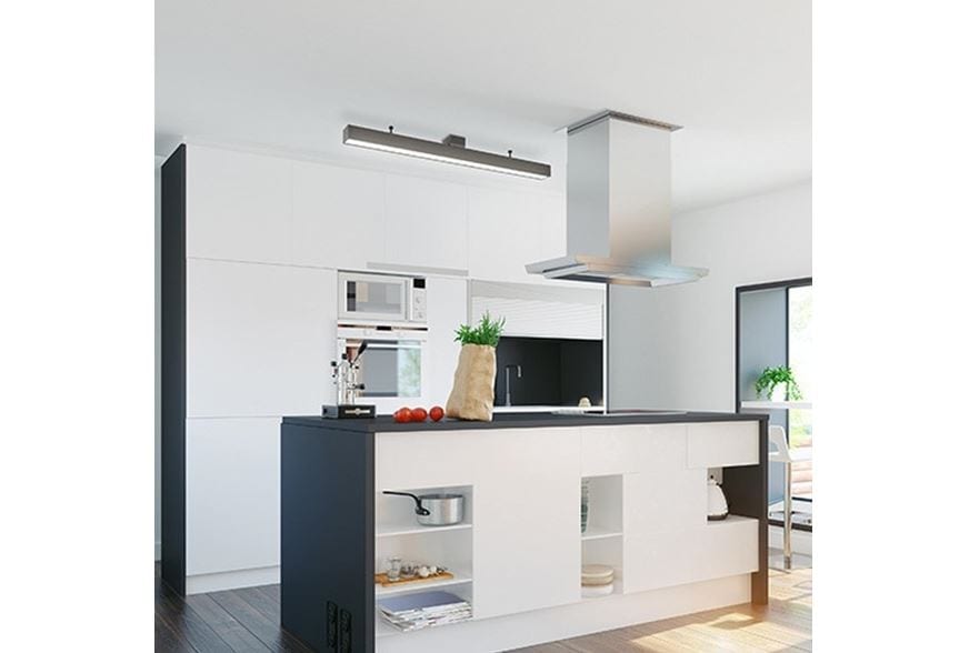 【シーリングライト】キッチン照明　ブラック 調色タイプ（～６畳）