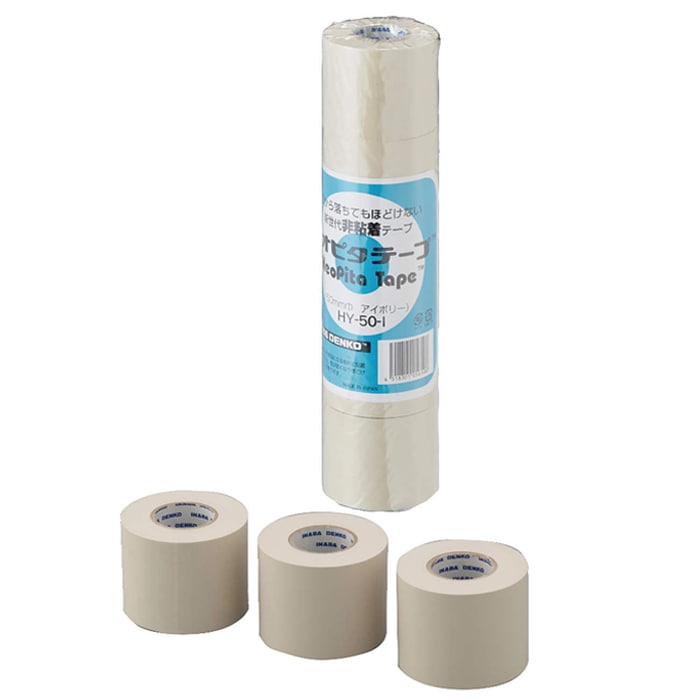�����d�H HY-50-I �l�I�s�^�e�[�v ��S���e�[�v ��50mm×����18m ����0.12mm �A�C�{���[ 120�Z�b�g PVC�� �G�A�R���z�Ǖ��� INABA DENKO