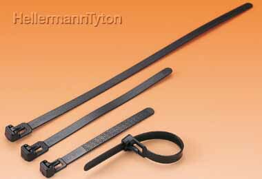 ヘラマンタイトン RF250-W 結束バンド リピートタイ 黒色 (100本入)