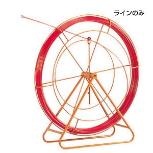 ジェフコム デンサン 通線工具 ファイバーレッドライン(FRP製/被覆なしタイプ) 線のみ RG-0810