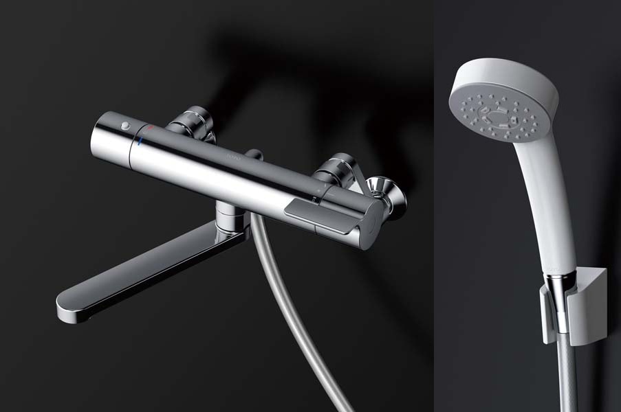 TOTO 壁付サーモスタット混合水栓(コンフォートウエーブ1モード ...