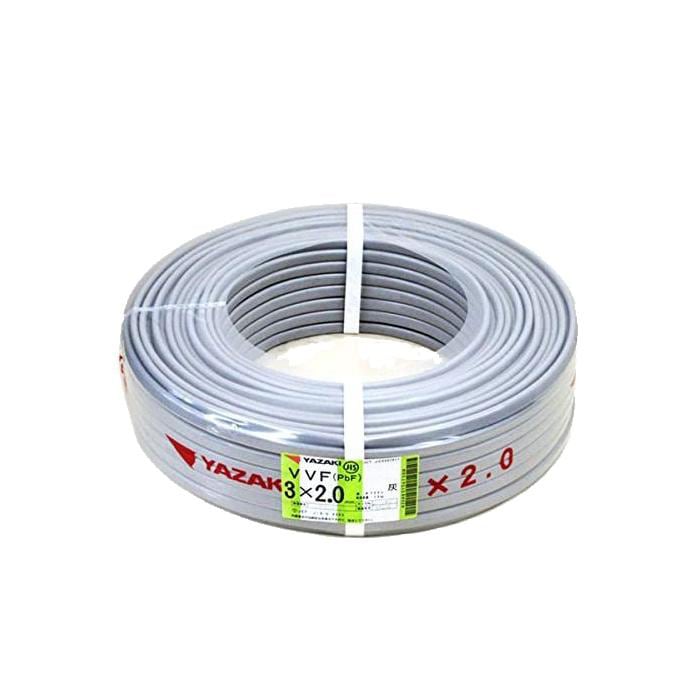 () VVF2.0mm×3 d VVFP[u 2.0mm×3c 100m DF YAZAKI(菤) xmd ad VVF2.0×3C×100m 1 [J[ws
