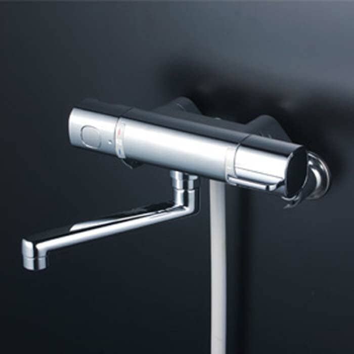 KVK サーモスタット式シャワー(240mmパイプ付) FTB100KR2T (水栓金具 