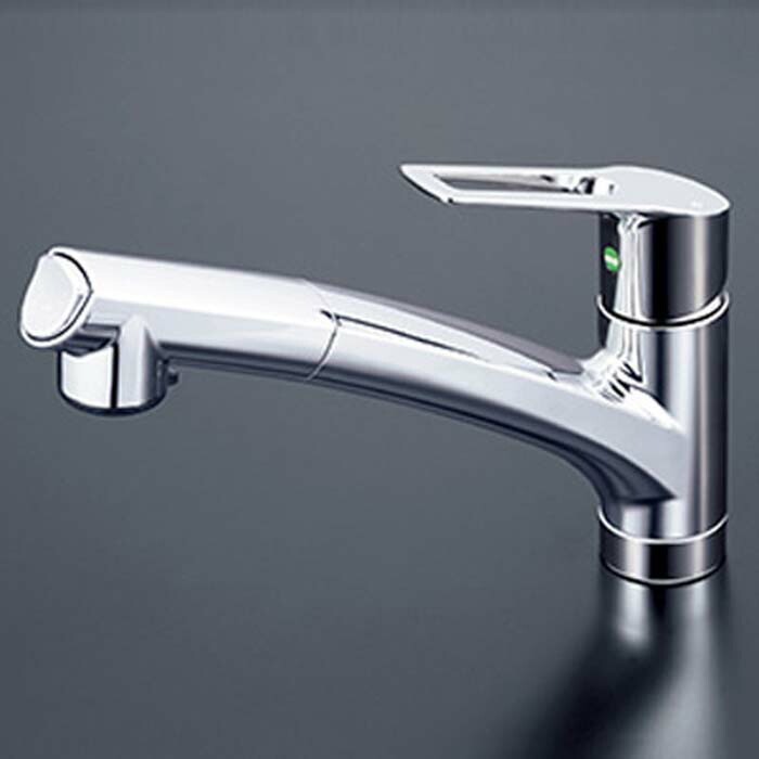 KVK KM5021(Z) 流し台用ハンドルシャワー付シングルレバー式混合栓 KVK 流し台用シングルレバー式シャワー付混合栓(寒冷地用