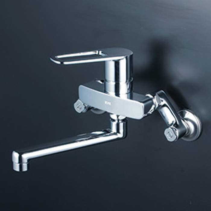 KVK シングルレバー式混合栓 240mmパイプ付 MSK110KR2T (水栓