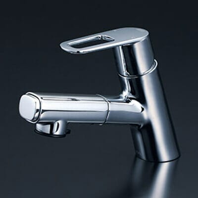 【未使用品】シングルシャワー付き混合水栓　KVK FSL210DEFT KVK FSL210DEFT KVK シングルシャワー付混合栓（eレバー） : 住