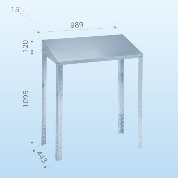 日晴金属 C-RZJ-LL2 クーラーキャッチャー 防雪屋根 (法人限定)