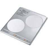 パナソニック KZ-HS20AP IHクッキングヒーター 2口 200V 幅45cm シルバー 鉄・ステンレス対応 ステンレストップ ビルトイン Panasonic