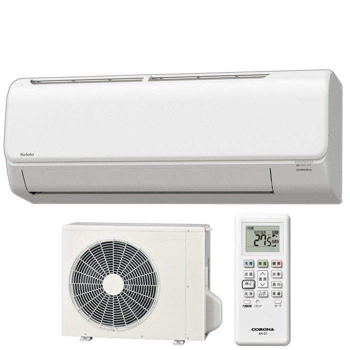 �R���i CSH-B22CR-W ���[���G�A�R�� 6���p ������(ReLaLa) B�V���[�Y 2024�N���f�� ���{�� 100V �z���C�g (CSH-B22BR�̌�p�i) CORONA