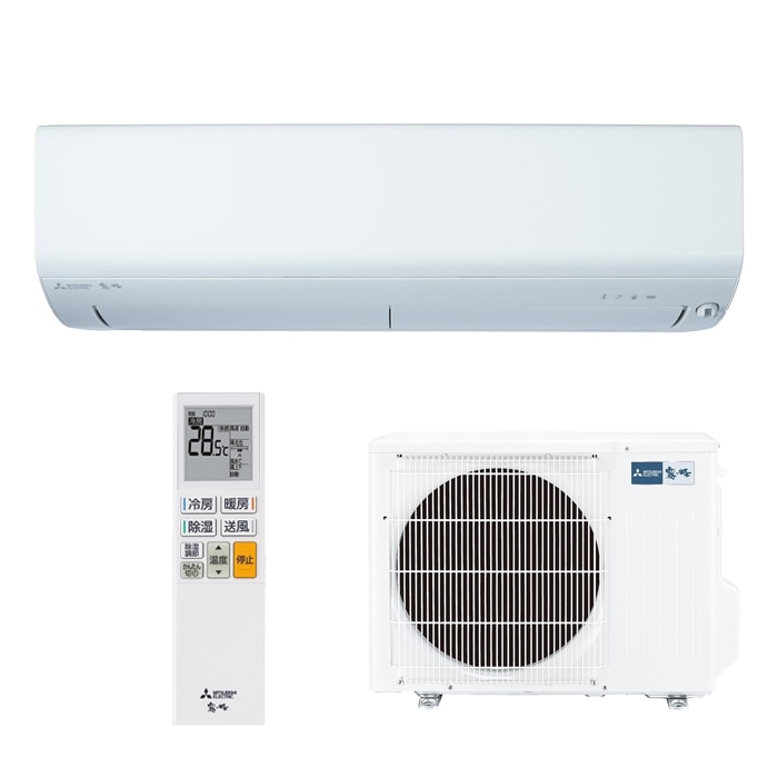 三菱電機 MSZ-BXV2825-W ルームエアコン 霧ヶ峰 BXVシリーズ 冷暖房とも主に10畳 ピュアホワイト 2025年モデル 単相100V リモコン付 クーラー 冷房 暖房 日本製 (MSZ-BXV2824-Wの後継品) MITSUBISHI