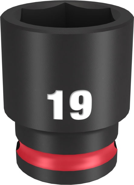 �~���E�H�[�L�[ 49-66-6143 SHOCKWAVE IMPACT DUTY �C���p�N�g�\�P�b�g 3/8�C���`(9.5mm)�p 19mm MILWAUKEE
