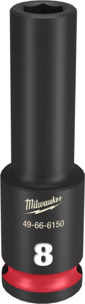 �~���E�H�[�L�[ 49-66-6150 SHOCKWAVE IMPACT DUTY �f�B�[�v�C���p�N�g�\�P�b�g 3/8�C���`(9.5mm)�p 8mm MILWAUKEE