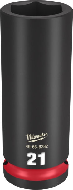 �~���E�H�[�L�[ 49-66-6282 SHOCKWAVE IMPACT DUTY �f�B�[�v�C���p�N�g�\�P�b�g 1/2�C���`(12.7mm)�p 21mm MILWAUKEE