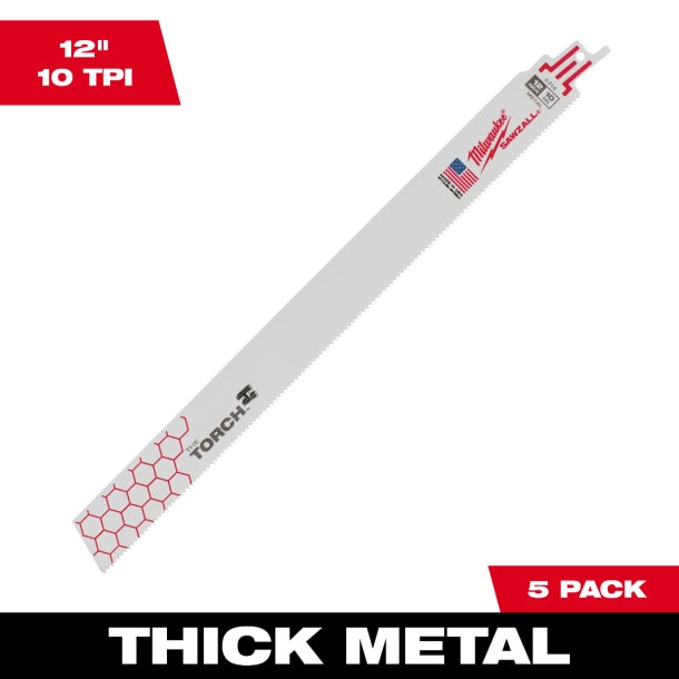 �~���E�H�[�L�[ 48-00-5714 TORCH���H�p���V�v���\�[�u���[�h 10TPI 305mm(5�{�p�b�N) MILWAUKEE