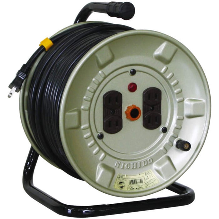 �����H�� NNP-204F �d�H�h���� 100V �����^ �A�[�X���� �ɑ�3.5mm2�d�� 20m NICHIDO