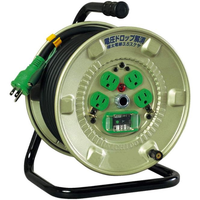 �����H�� NNP-EB24F �d�H�h���� 100V �����^ �R�d�ی��p�u���[�J�[�t �ɑ�3.5mm2�d�� 20m �A�[�X�EELB�t NICHIDO