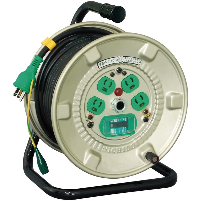 �����H�� NNP-EB24N �d�H�h���� 100V �����^ �R�d�ی��p�u���[�J�[�t �����~�ߎ� 20m ELB�t NICHIDO
