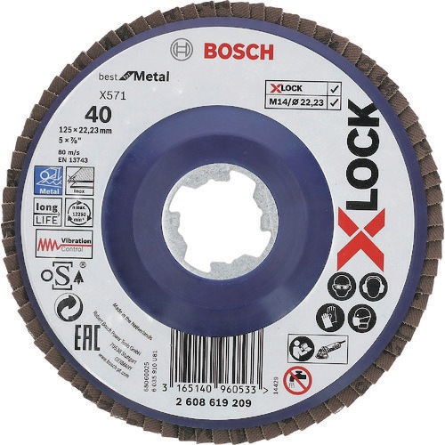 �{�b�V�� 2608619209 X-LOCK�����f�B�X�N125G40  (10�Z�b�g) BOSCH
