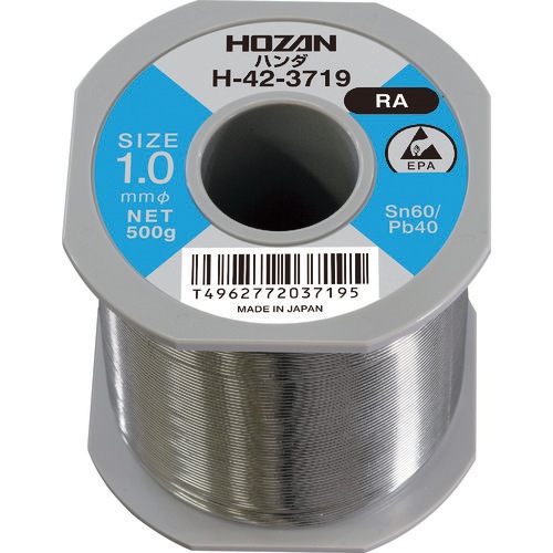 �z�[�U�� H-42-3719 �n���_(Sn60��)1.0mm�ӁE500g HOZAN