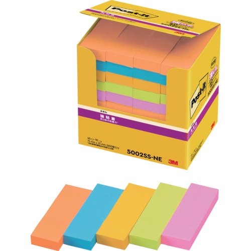 3M 5002SS-NE �|�X�g�E�C�b�g ���S��75X25mm90��X40�p�b�h5�F���F 3600�� �X���[�G��