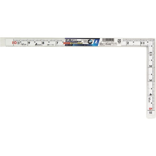 �V�������� 11105 �Ȏړ��� �z���C�g 1��/30cm ���p�ڐ� ���� SHINWA