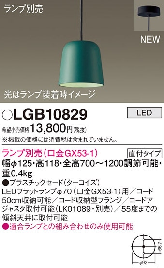 �p�i�\�j�b�N LGB10829 �y���_���g(�����v�ʔ�GX53) Panasonic