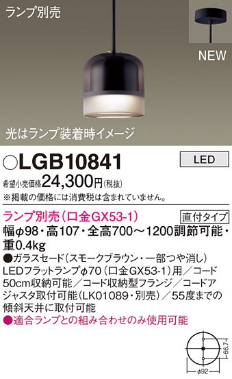 �p�i�\�j�b�N LGB10841 �y���_���g(�����v�ʔ�GX53) Panasonic