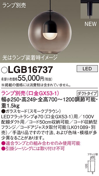 (��������) �p�i�\�j�b�N LGB16737 �y���_���g(�����v�ʔ�GX53) Panasonic