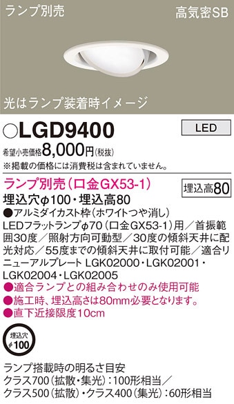 pi\jbN LGD9400 _ECg(vʔGX53) Panasonic