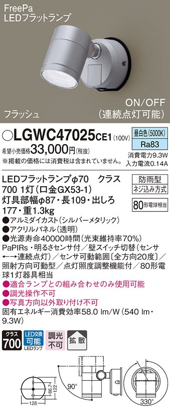 () pi\jbN LGWC47025CE1 GNXeAX|bgqgZT[ Panasonic