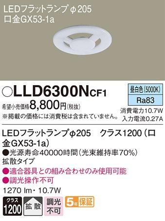 pi\jbN LLD6300NCF1 LEDtbgv205 Panasonic