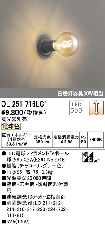 I[fbN OL251716LC1 ^V[OCg LEDv dF  ODELIC