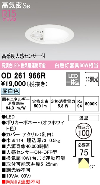 () I[fbN OD261966R _ECg LEĎ^ F 񒲌 CՉSB` lZT[t ODELIC