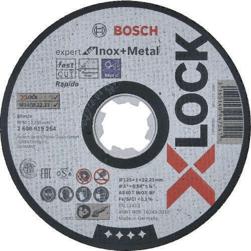 �{�b�V�� 2608619264 X-LOCK�ؒf�u��125x1.0�S�X�e��EX BOSCH