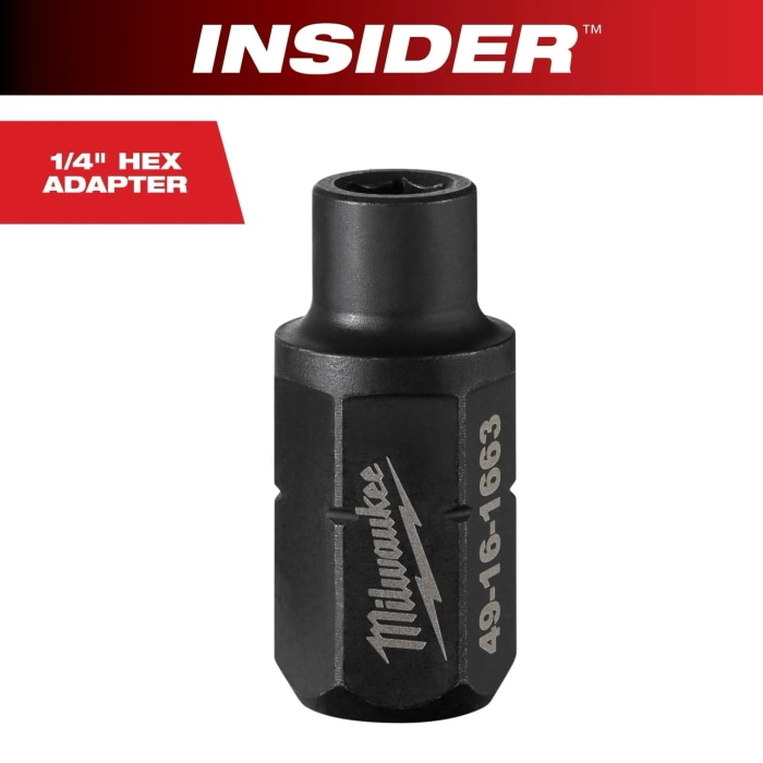 �~���E�H�[�L�[ 49-16-1663 INSIDER(TM) �p�X�X���[���`�F�b�g��p 1/4�C���`(6.35mm)�Z�p���h���C�o�[�r�b�g�p�A�_�v�^�[ Milwaukee