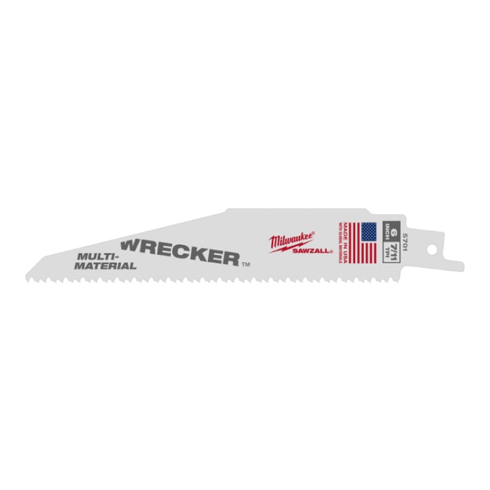 �~���E�H�[�L�[ 48-47-5701 WRECKER ��̗p���V�v���\�[�u���[�h 7/11TPI 150mm (5�{�p�b�N) MILWAUKEE