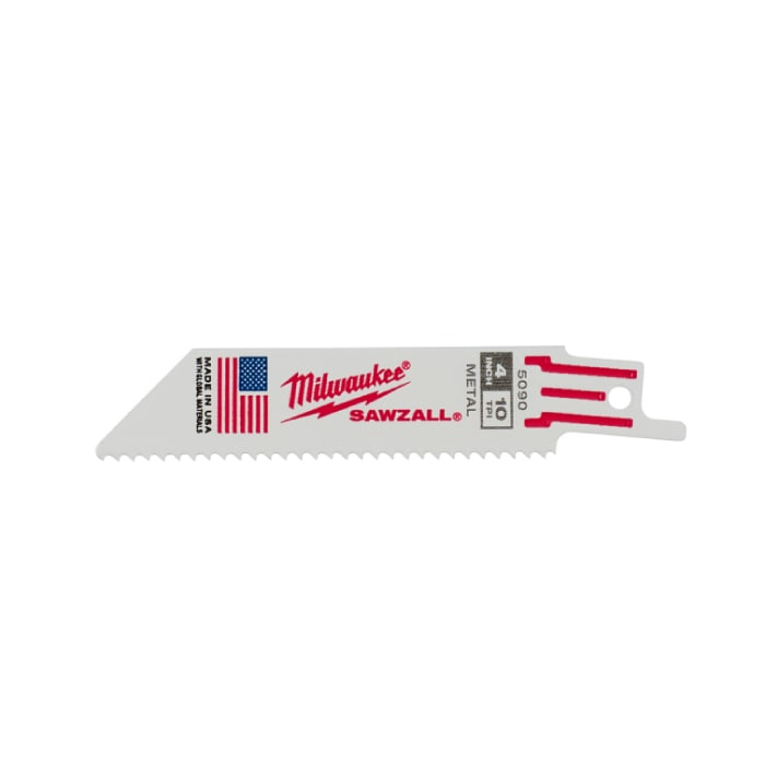 �~���E�H�[�L�[ 48-47-5090 THIN KERF���H�p���V�v���\�[�u���[�h 10TPI 100mm (5�{�p�b�N) MILWAUKEE