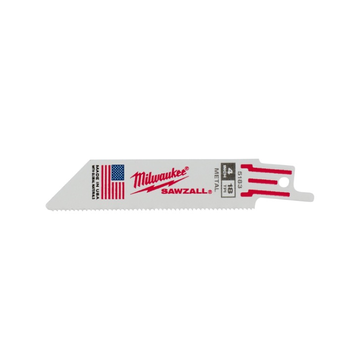 �~���E�H�[�L�[ 48-47-5183 THIN KERF���H�p���V�v���\�[�u���[�h 18TPI 100mm (5�{�p�b�N) MILWAUKEE