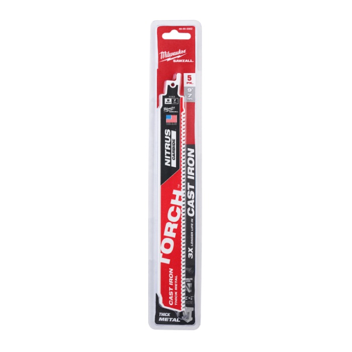 �~���E�H�[�L�[ 48-47-5562 TORCH ���H�pNITRUS�J�[�o�C�h���V�v���\�[�u���[�h 8TPI 230mm (5�{�p�b�N) MILWAUKEE