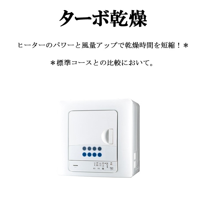 送料無料) 東芝 ED-608-W 衣類乾燥機 乾燥容量6kg 花粉フィルター  