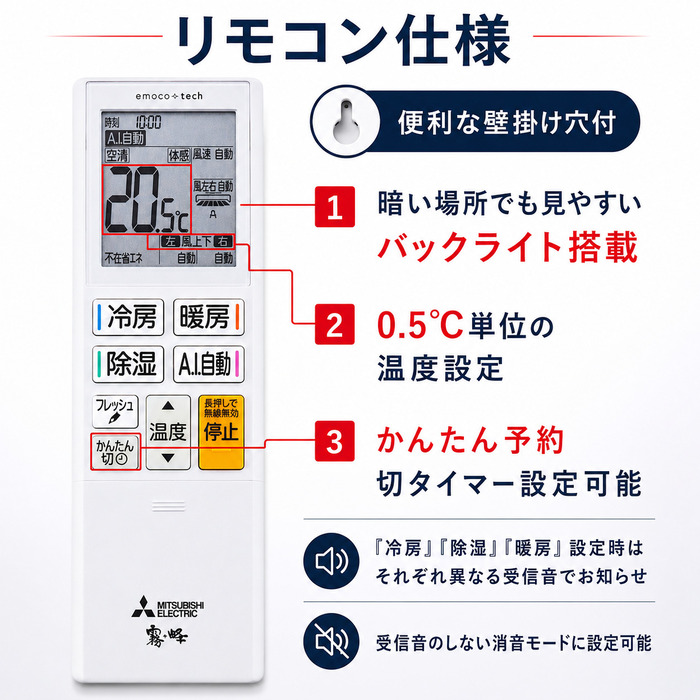 三菱電機 MSZ-ZXV7126S-W ルームエアコン 霧ヶ峰 Zシリーズ 冷暖房とも