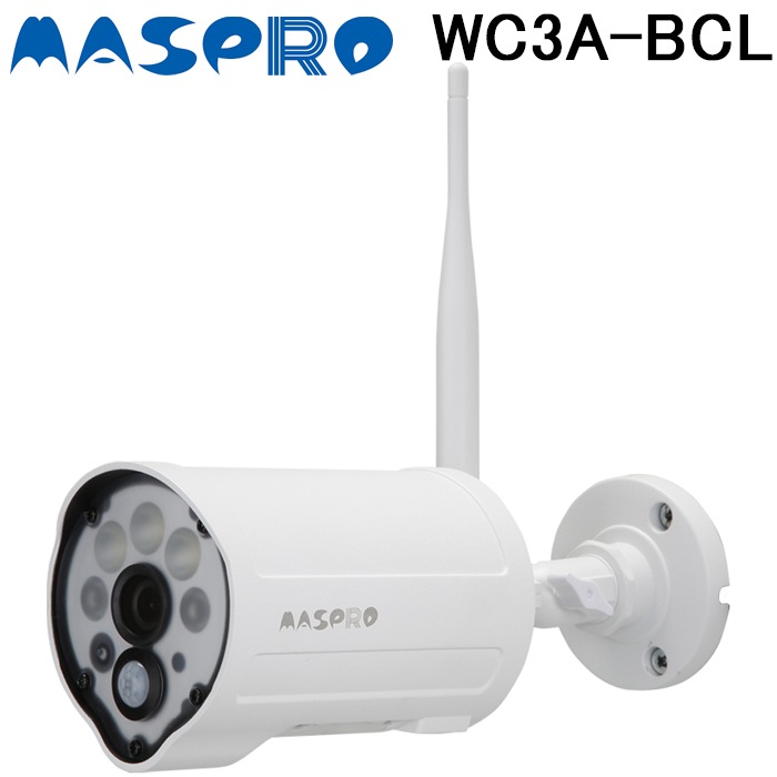 マスプロ WC3A-BCL ワイヤレスカメラセット 増設カメラ バレットタイプ