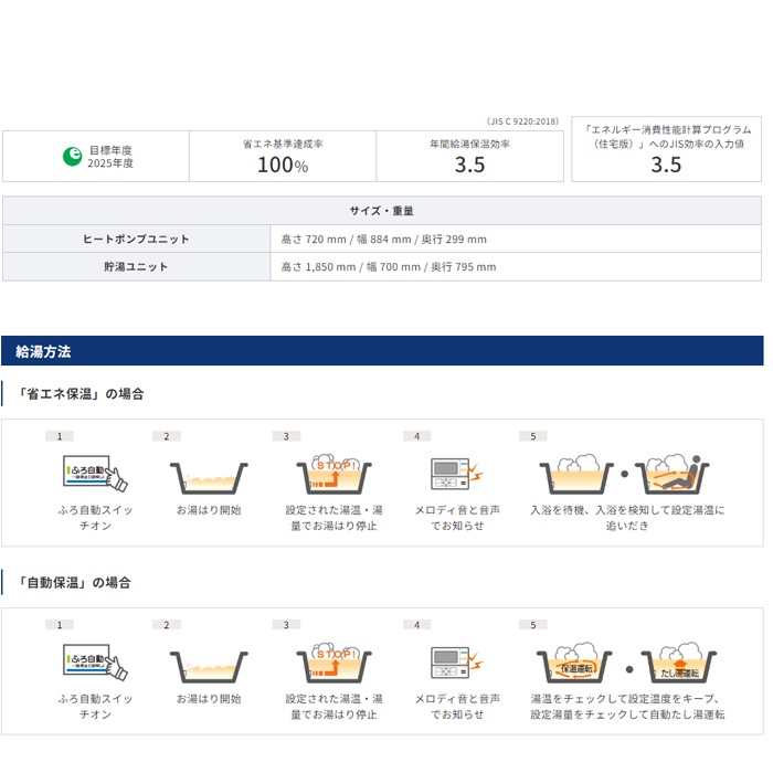 コロナ CHP-46AZ1+CTU-FC26 エコキュート 460Lフルオート角型 ハイ