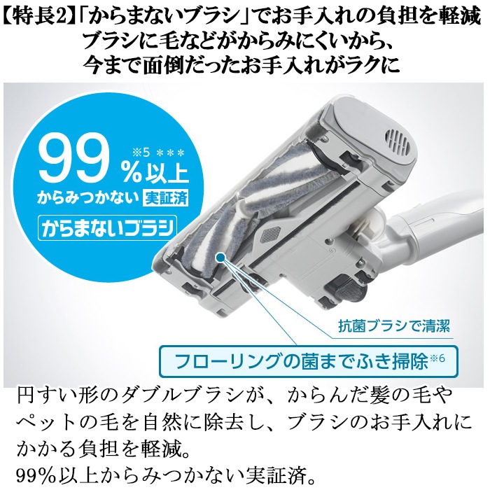 Panasonic軽量スリム掃除機MC-SJP840Kからまないブラシ Panasonic軽量スリム掃除機MC-JP840Kからまないブラシ 012*Panasonic
