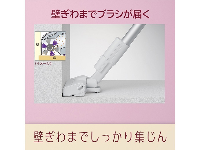 パナソニック MC-SB33J-W パワーコードレス スティック掃除機 ホワイト