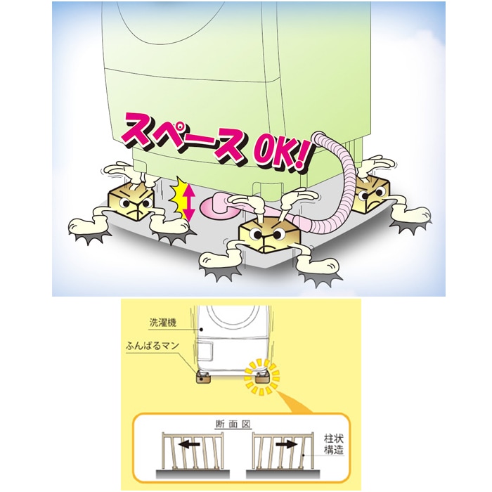 配送設置無料！シャンパン純正Panasonic洗濯機！広い口で出し入れラクラク！ Panasonic（パナソニック） 洗濯機用 防水フロアー Mタイプ 全自動洗濯