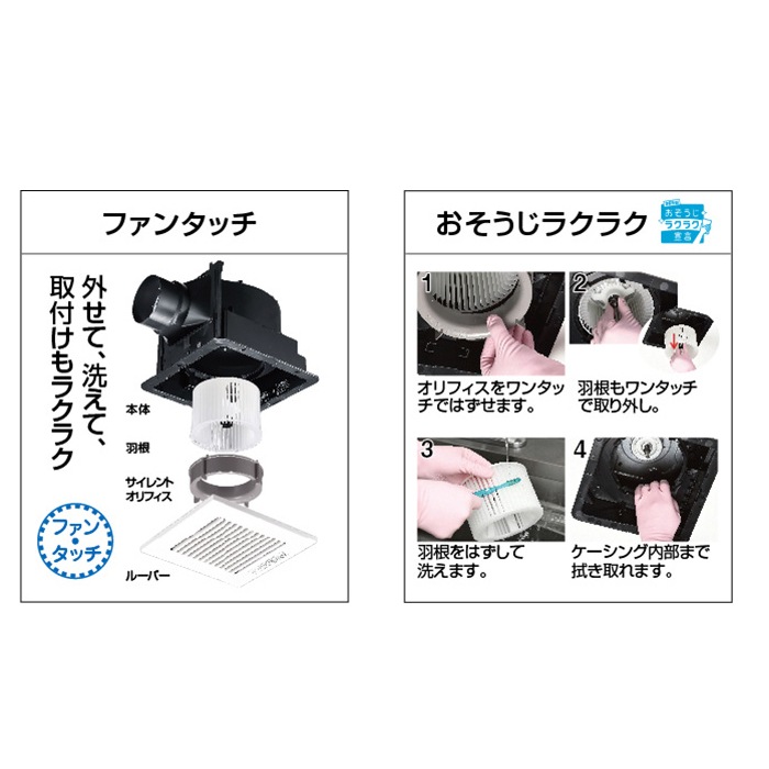 パナソニック FY-32CDT8 天井埋込形換気扇 DCモーター搭載 ルーバー